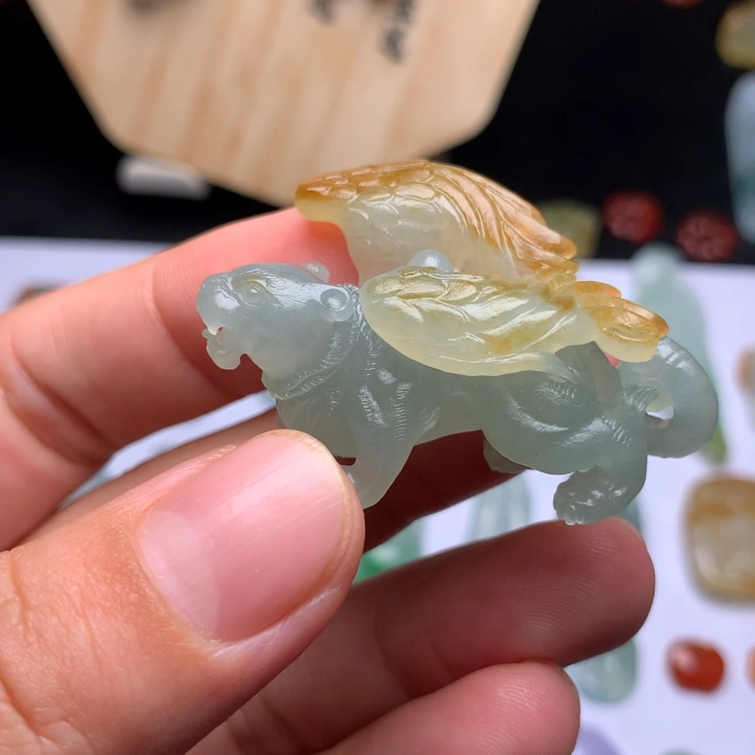 未镶嵌定制翡翠飞天虎