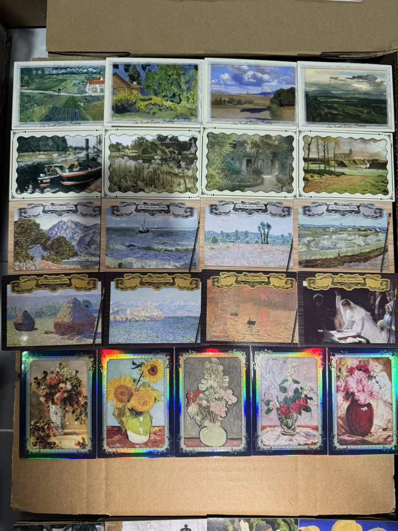 卡联社 《世界名画》第二弹收藏卡 一单40张（能挑两单）！