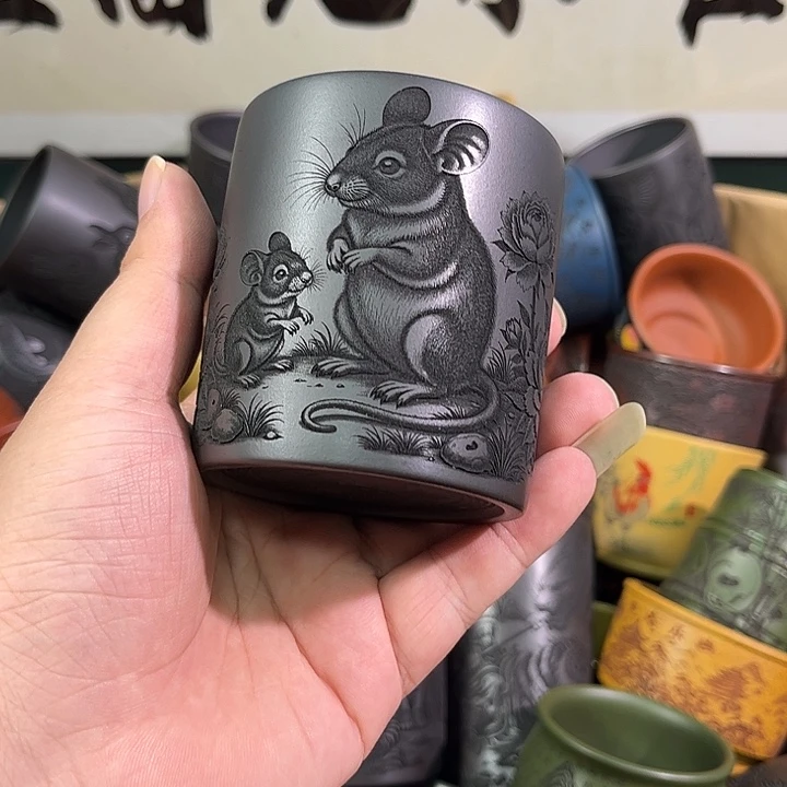 茶杯紫砂全手工紫砂主人杯