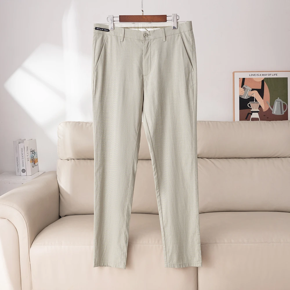 H1Y061撤柜款！桑蚕丝+莫代尔！休闲裤男春夏薄款男裤