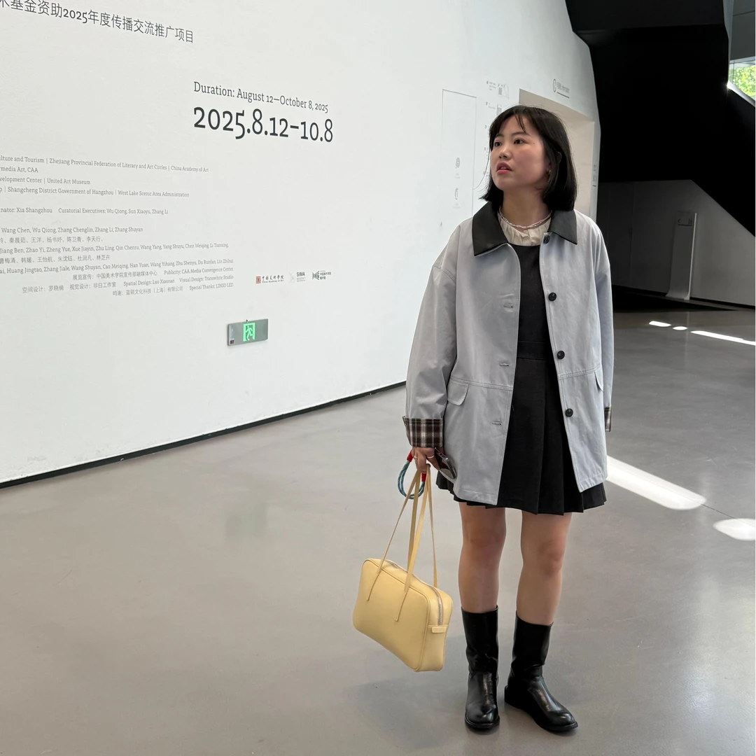 TOTHEND“灰蓝秋日”可拆卸小皮翻领设计感工装式风衣外套