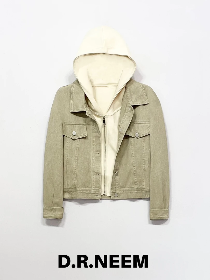 DRN 韩系连帽两件套外套