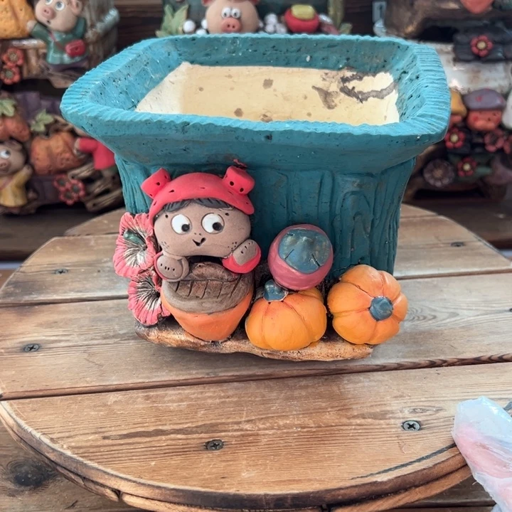 嘻哈多肉花盆百搭