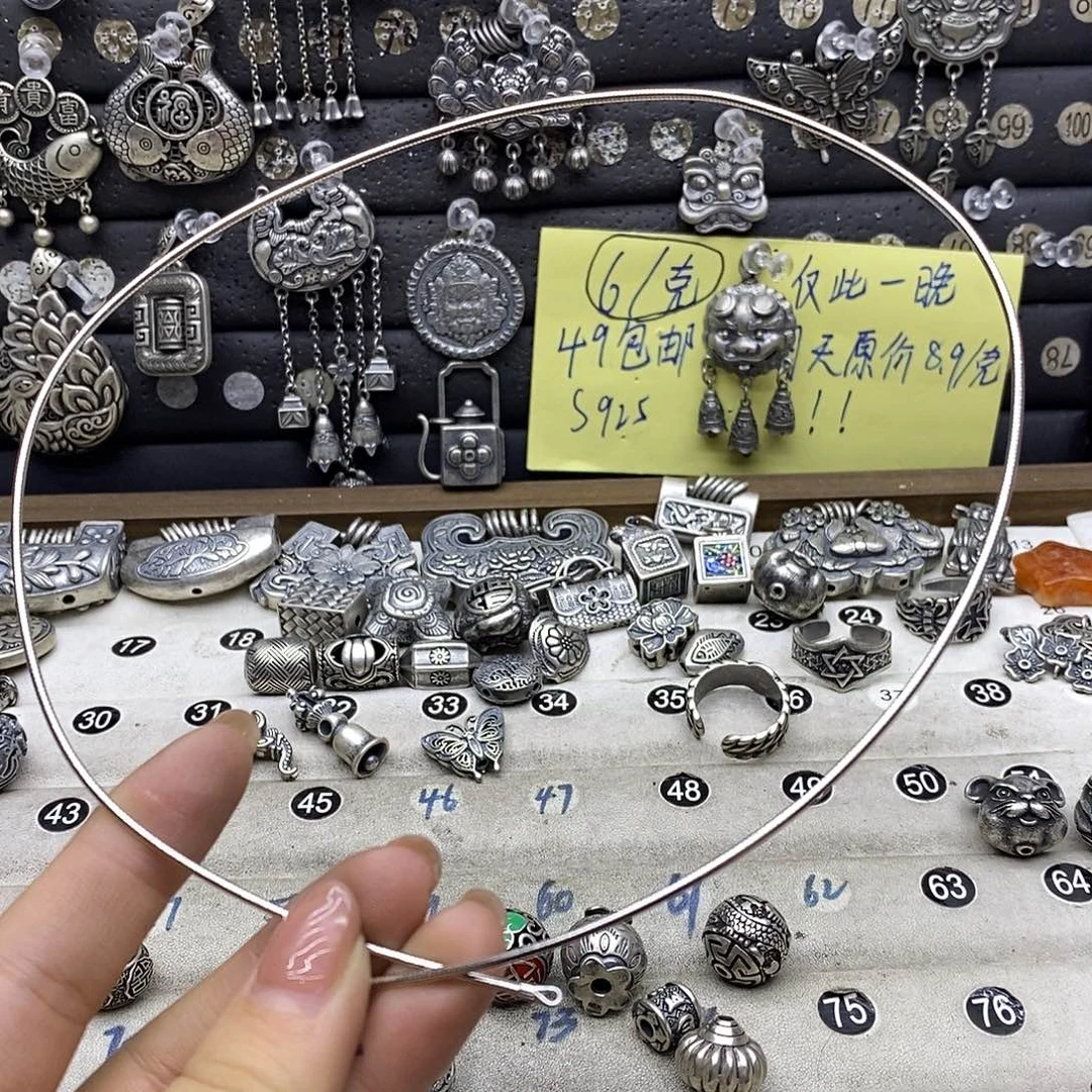 无925银项圈S925一条