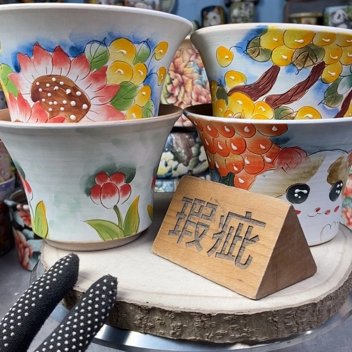 红陶景德镇艺术手绘作品