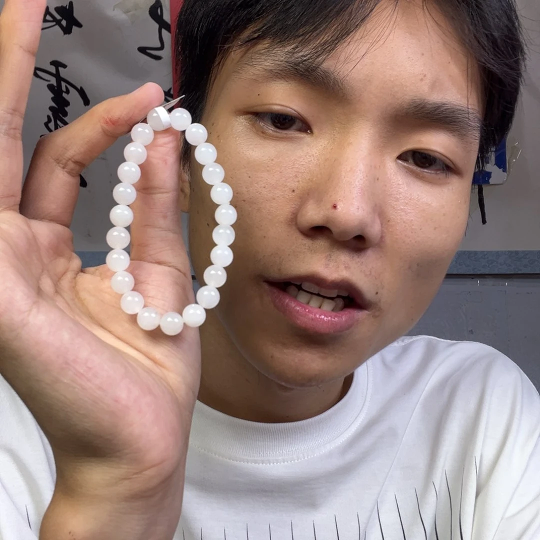 颈饰未镶嵌和田玉多样性高端羊脂玉卡8货头