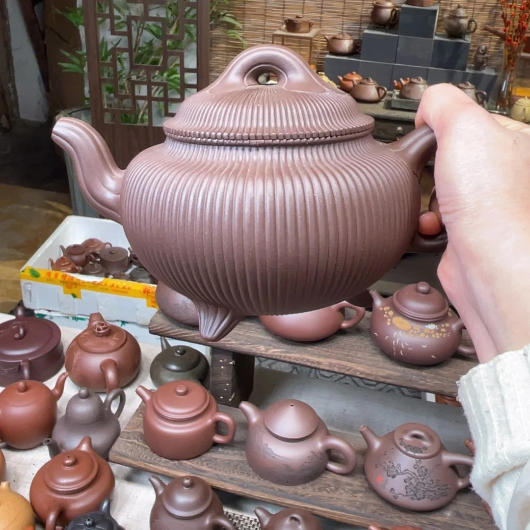 紫砂茶壶無**宜兴原矿紫砂手工制950