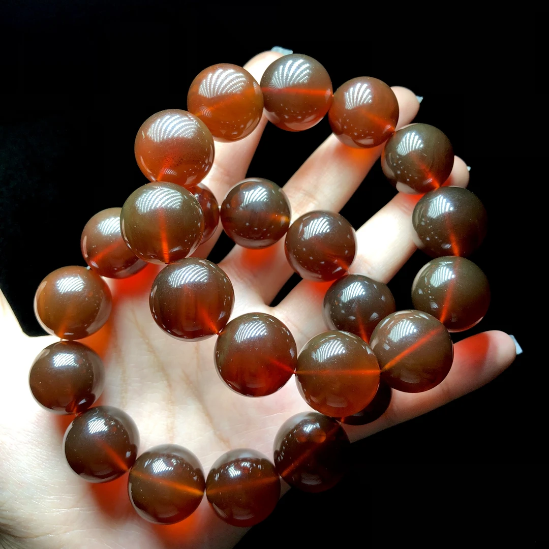 【云上叙】琥珀手串-多样性发其一-19mm-V77324-7（东哥）