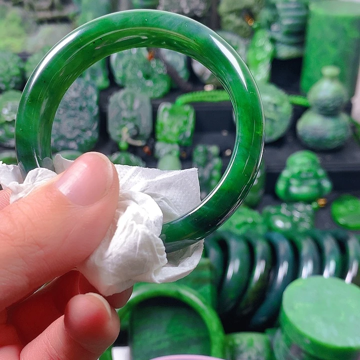 ꕥ***࿐和田玉（碧玉）未镶嵌珠宝半成品