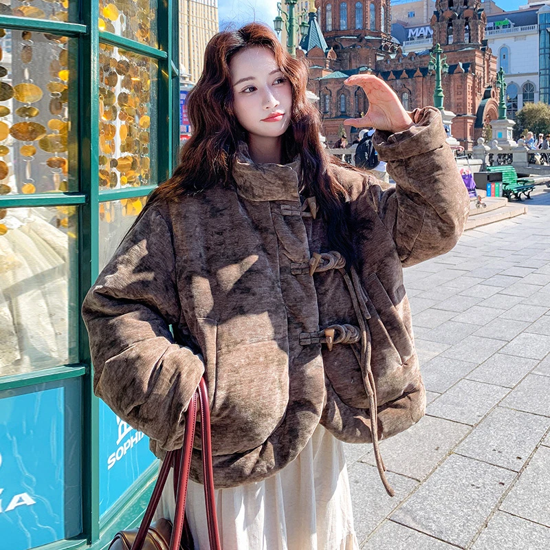 新中式国风羽绒服女冬季新款小个子短款2025巨好看的洋气别致外套