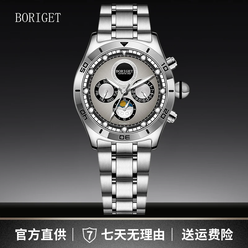 【港口撤仓】BORIGET 2025新款发布【猫头鹰】系列自动多功能机械腕表