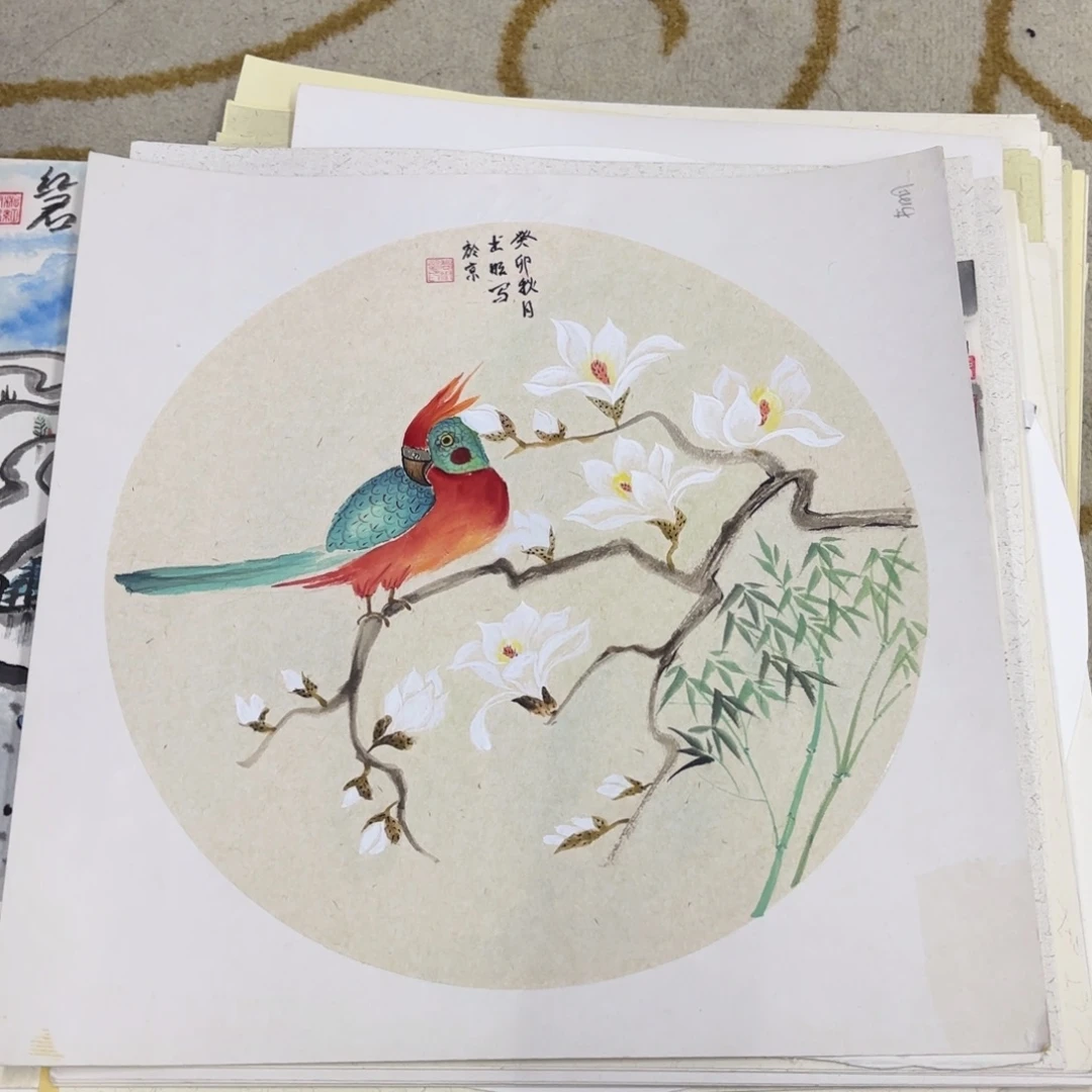 国画38-38卡纸作品艺