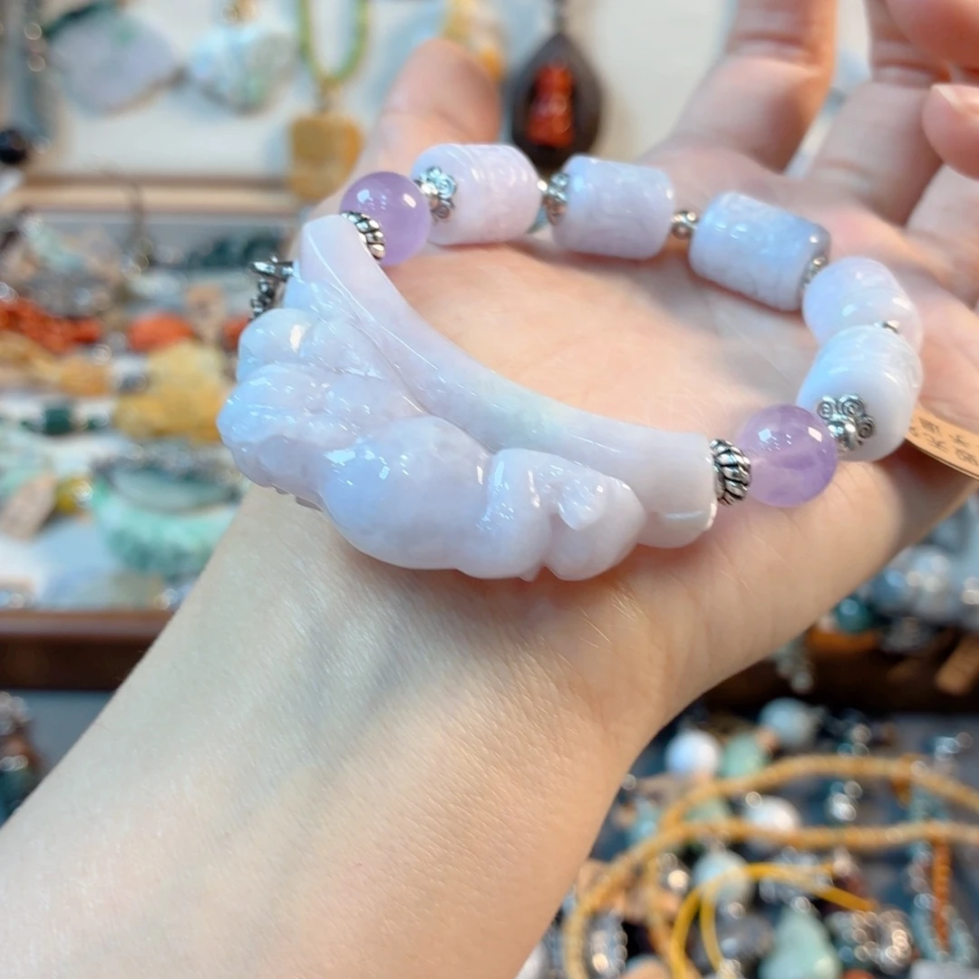 未镶嵌手链翡翠糯**