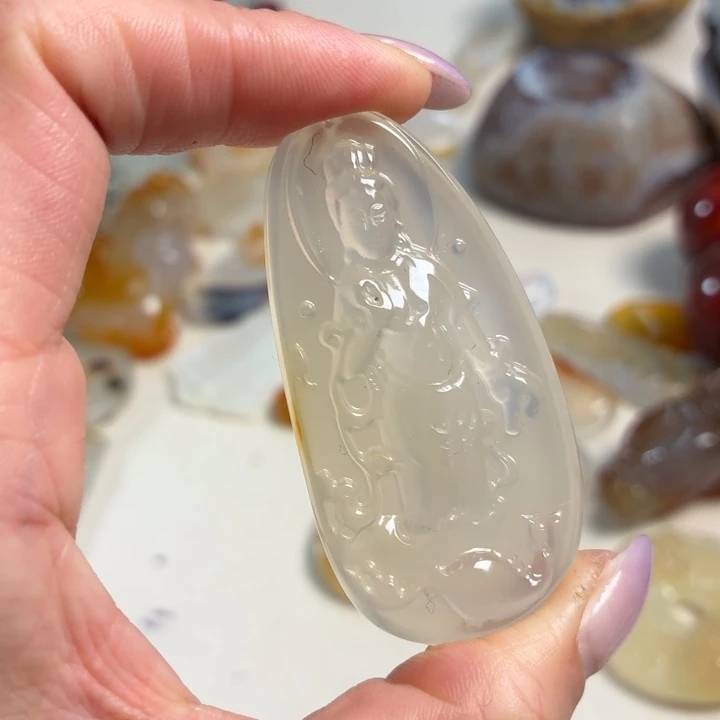 玛瑙/玉髓未镶嵌吊坠(不含链)