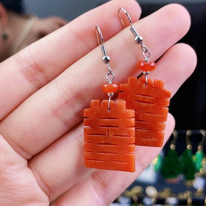 翡翠耳饰未镶嵌饰品