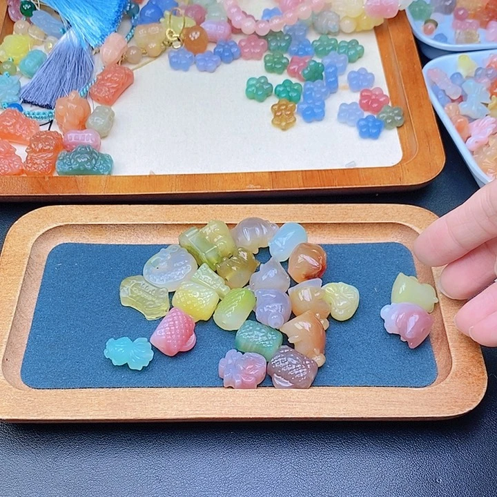 *****玛瑙/玉髓合金珠宝半成品