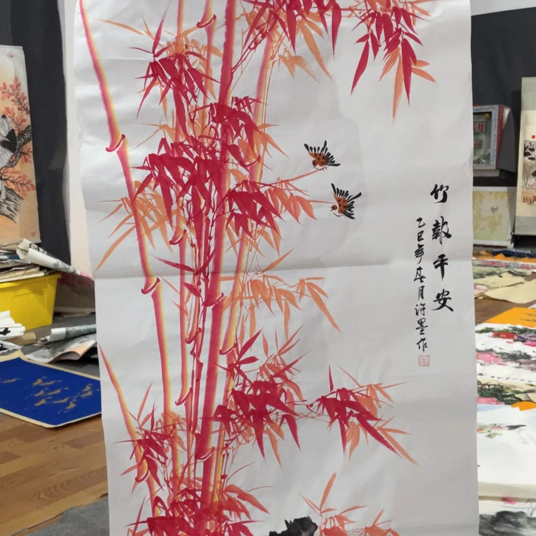 国画国画作者画心一张