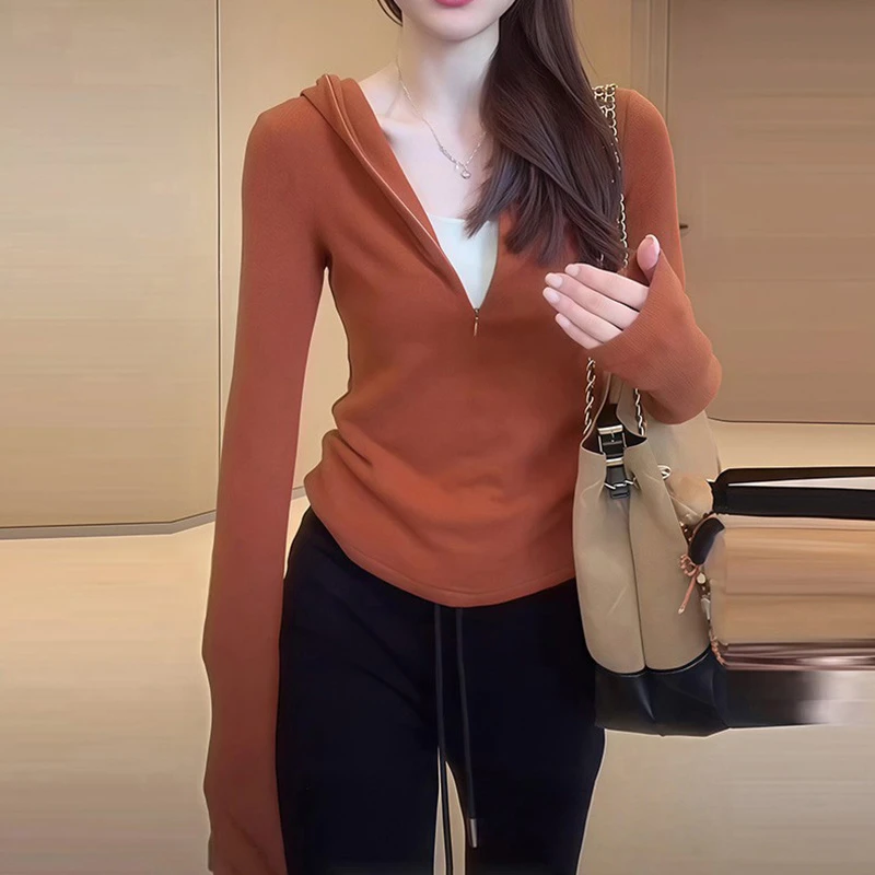 SJ-DY韩系休闲时尚小众连帽卫衣