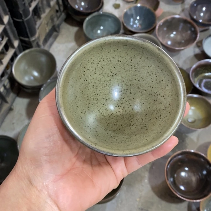 灵***溪茶盏建阳建盏微瑕束口