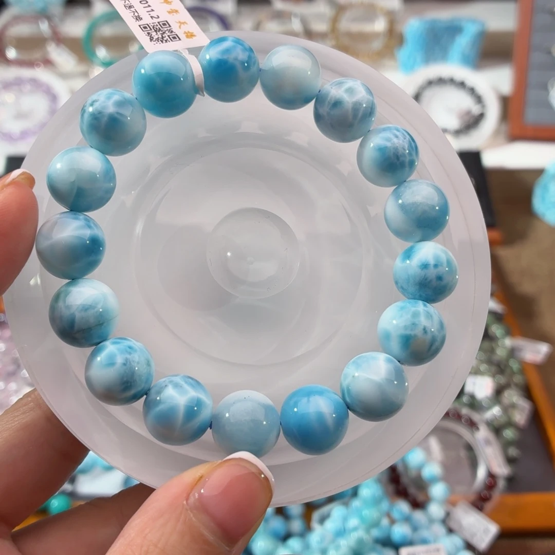 针钠钙石（海纹石）未镶嵌手串13mm