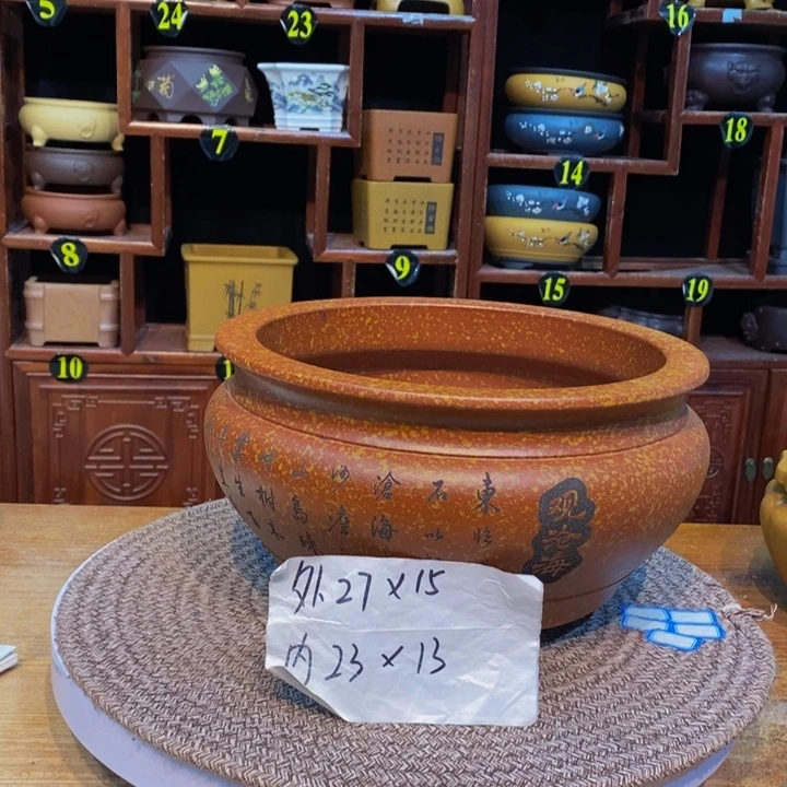 紫砂花盆紫砂花盆