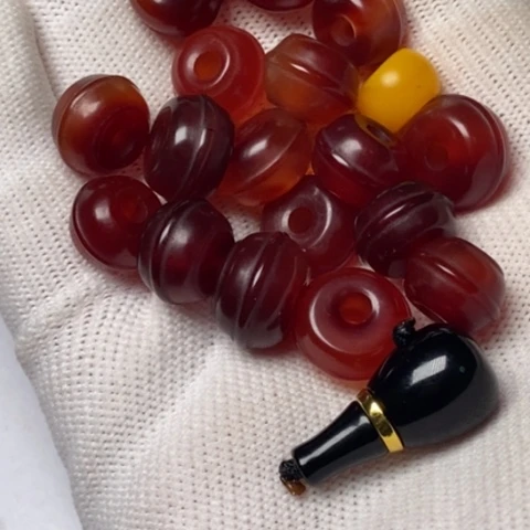 玛瑙/玉髓未镶嵌藏传小元素配饰饰品