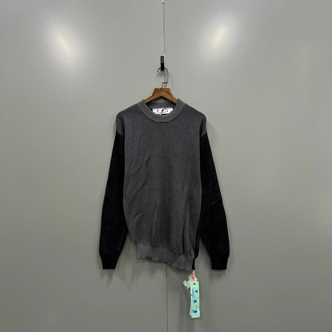 未使用 OFF-WHITE h924 徽标logo罗纹针织毛衣 S码 001919