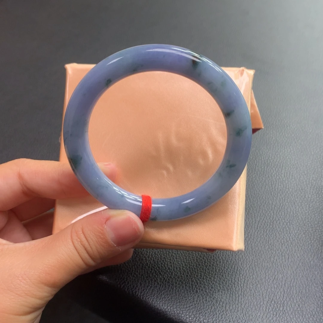 翡翠未镶嵌手镯32号52圆条