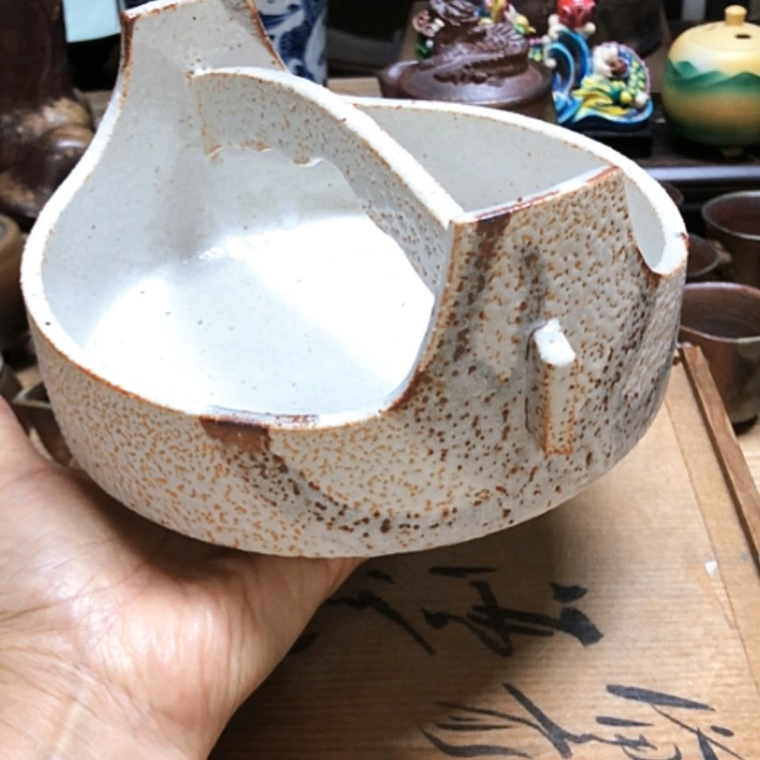 【闪购商品】碗志野烧全新直径17高10