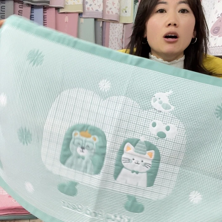 棉特价促销绿色猫咪