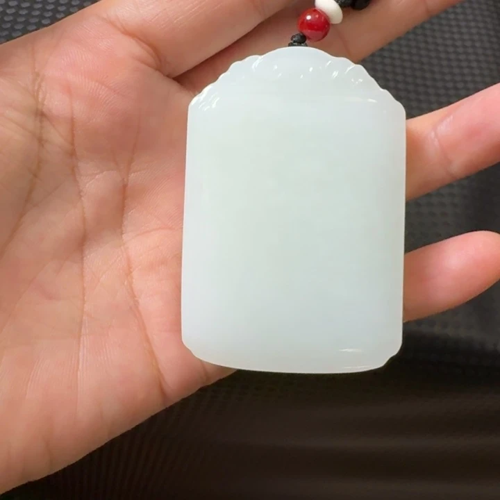 和田玉未镶嵌毛衣链且末羊脂白玉厚16