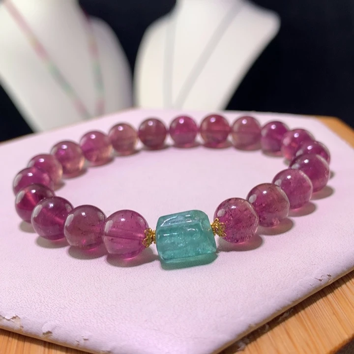 双色碧玺手链未镶嵌