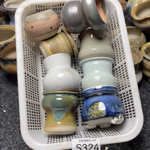 紫砂花盆微瑕324口径4.5左右