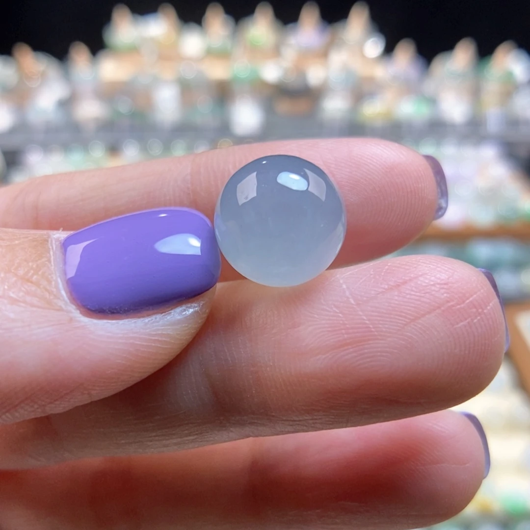 翡翠未镶嵌颈饰12蓝水珠