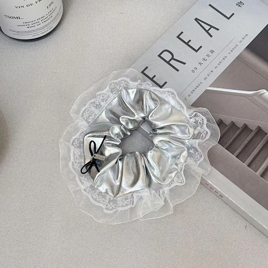 林北鼻-【芭蕾发圈】韩系温柔高级感蕾丝大肠发圈