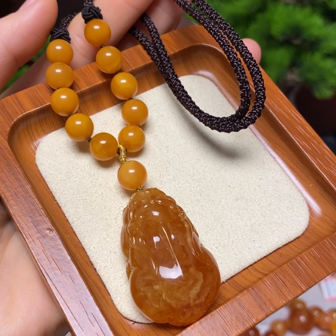 【闪购商品】蜜蜡颈饰未镶嵌项链