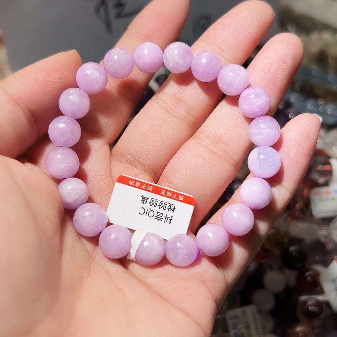 水晶手链未镶嵌紫锂辉9毫米