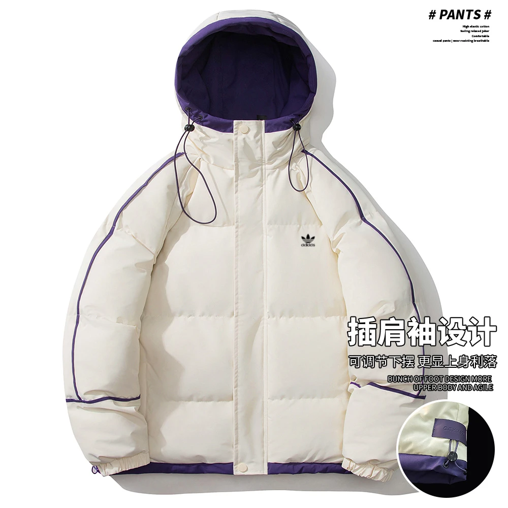 【官方品牌撤柜】美式加厚棉衣男女情侣款冬季连帽领棉服外套正品