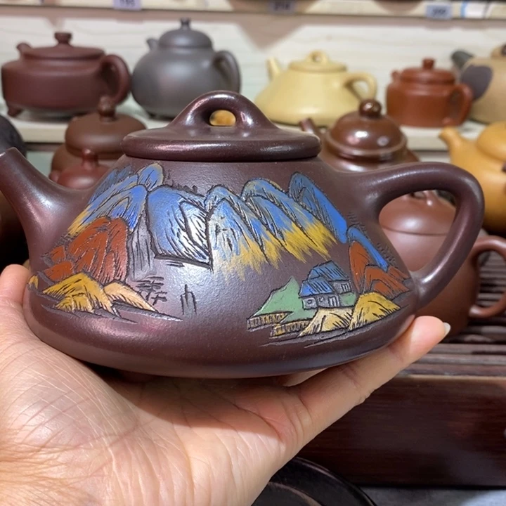 茶壶紫砂微瑕处理一把