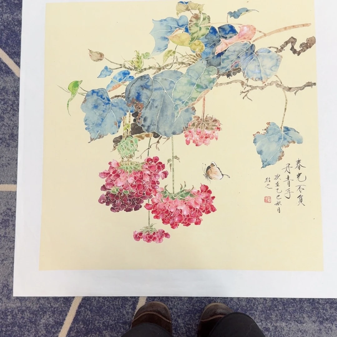 国画国画作品山水花鸟