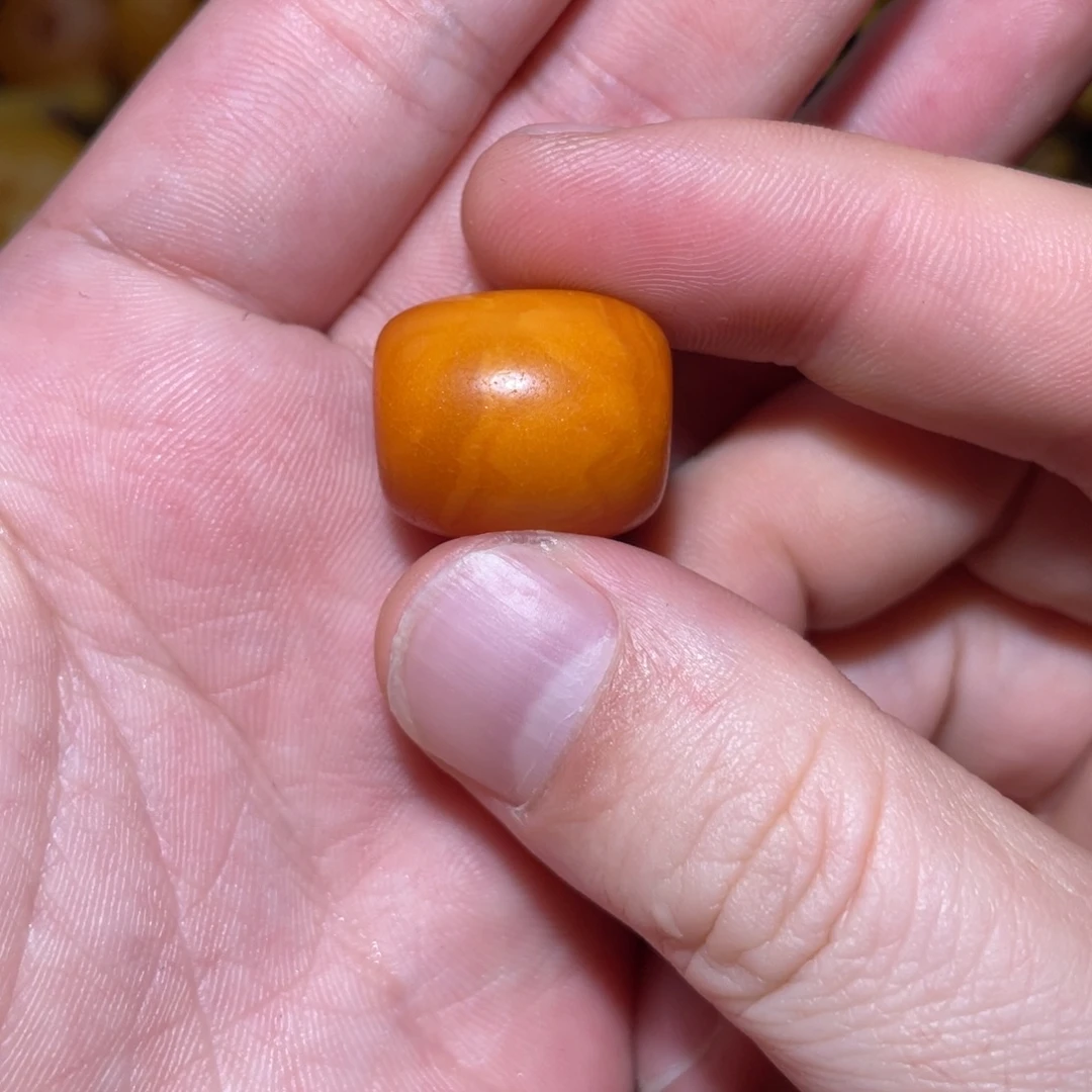 瓜***i琥珀未镶嵌裸石桶珠