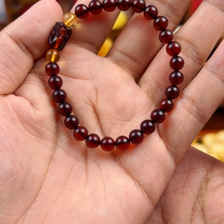 未镶嵌琥珀手链手链