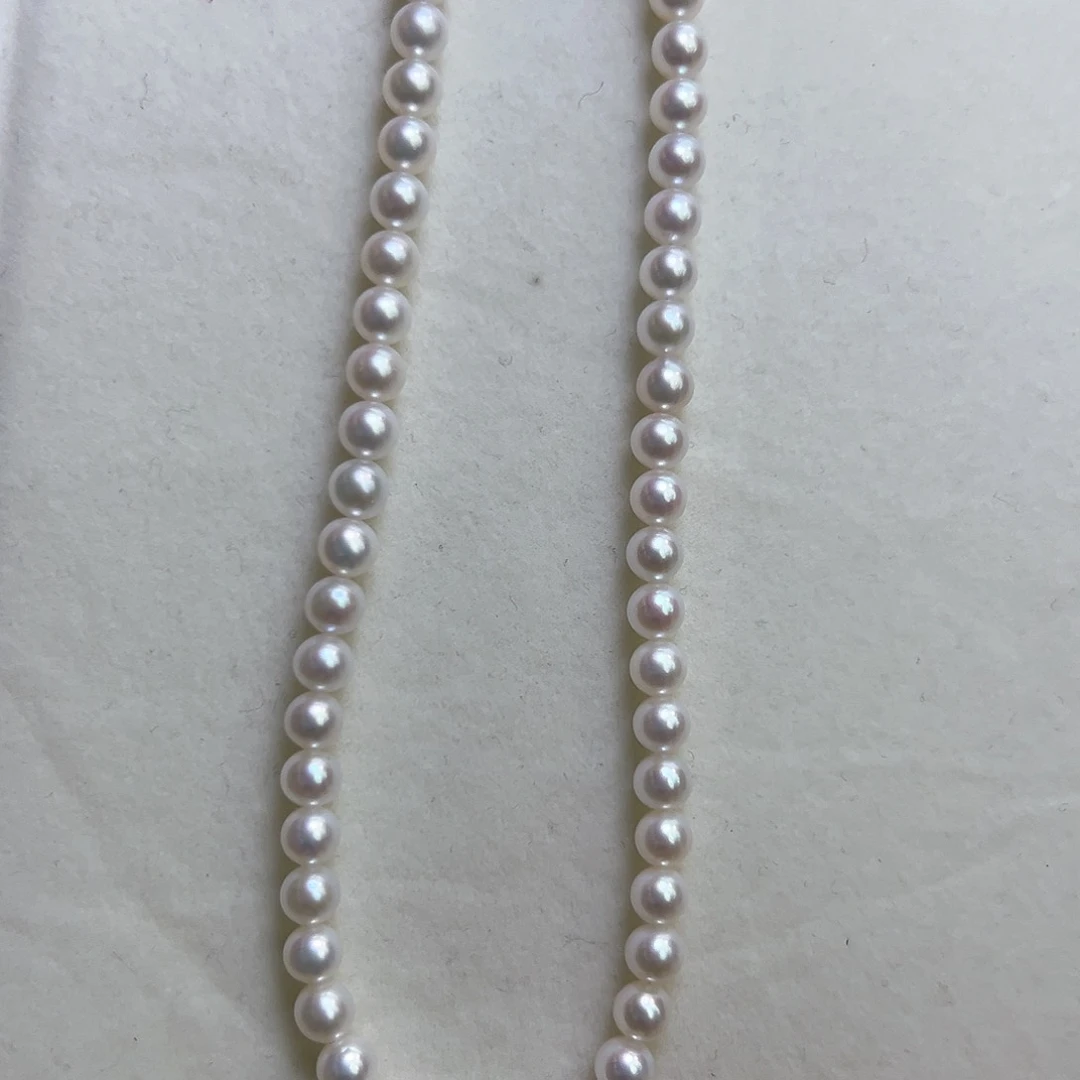 淡水珍珠颈饰银S925镶嵌人****心5-6淡水珍珠