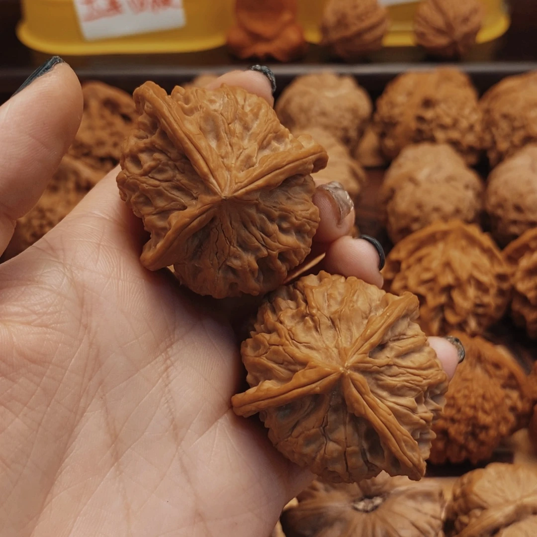 吊坠文玩核桃44全品玉玺三棱