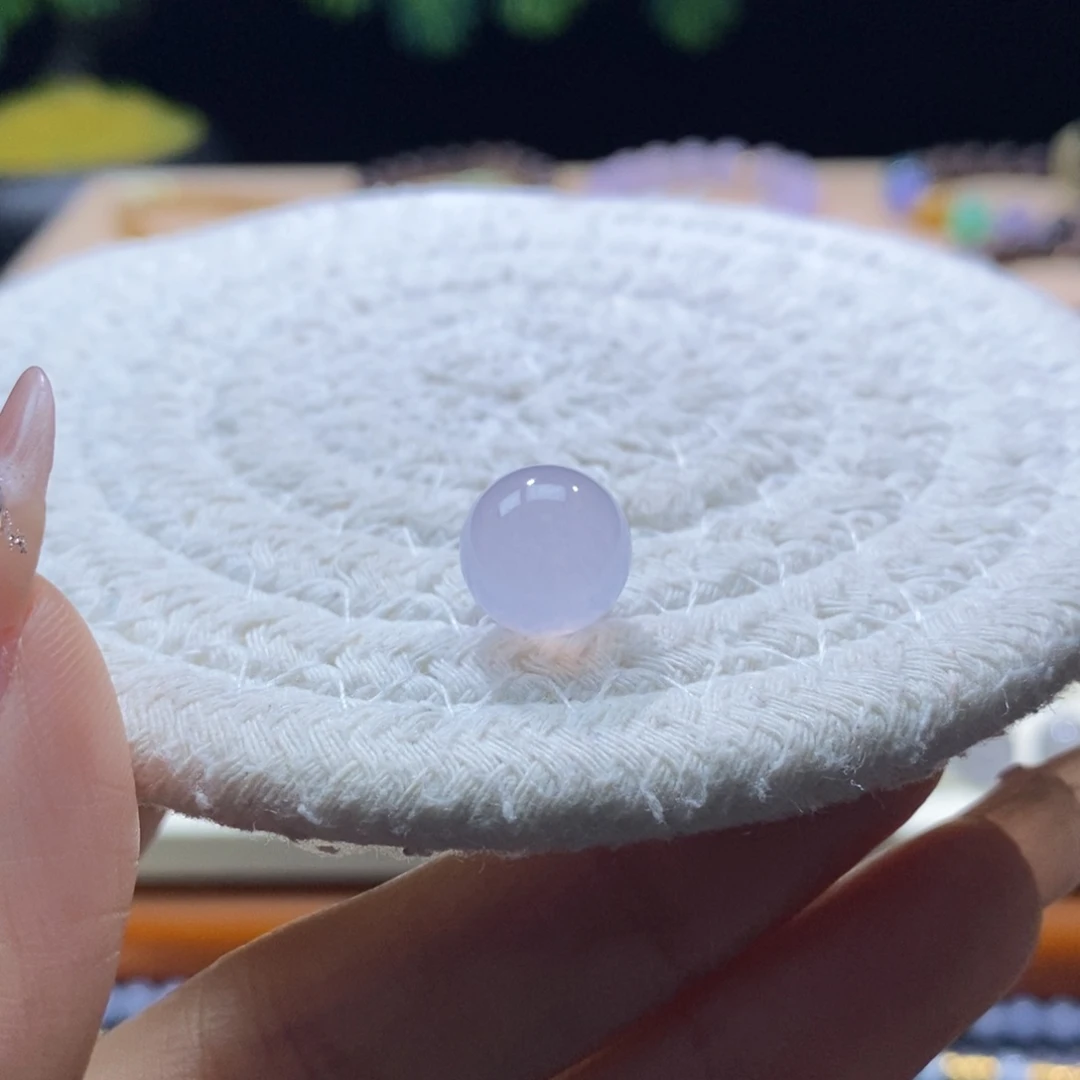 翡翠未镶嵌颈饰翡翠高冰红粉圆珠11.3mm