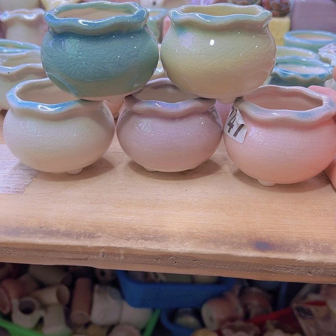 陶瓷花盆当场满12包邮