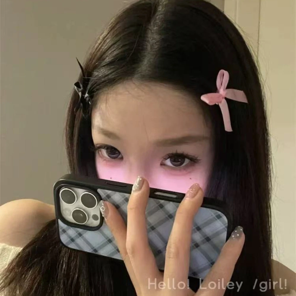 芭蕾少女风丝带蝴蝶结发夹甜美可爱简约百搭碎发夹编发双马尾发饰