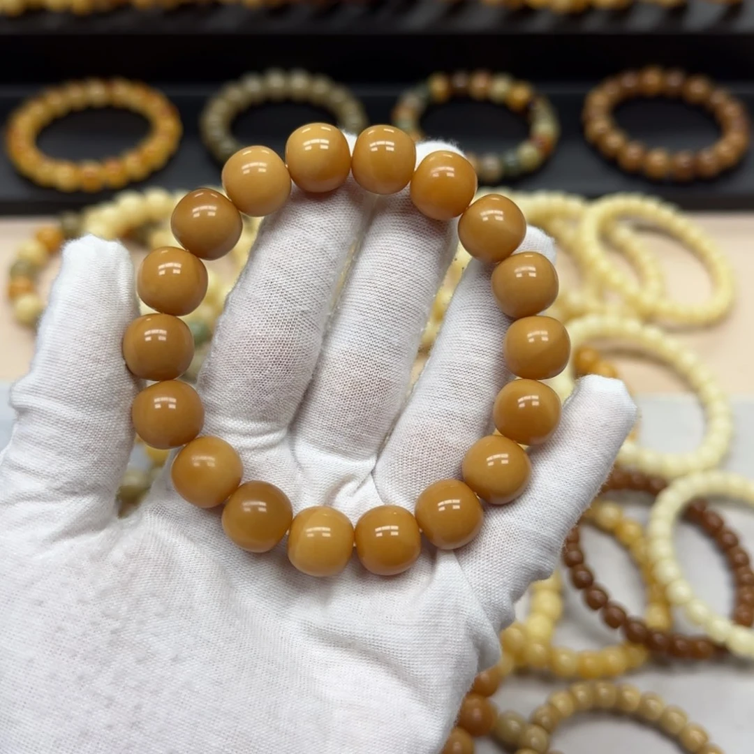 M***i菩提根/象牙果手串卡13 一刀切 11年 珑珠