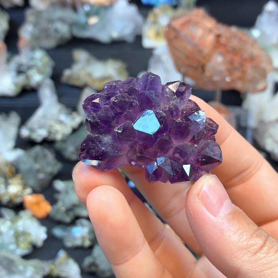 石材浓郁帝王紫晶