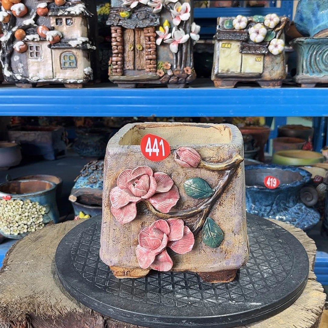 微瑕441号陶然花器手工花盆